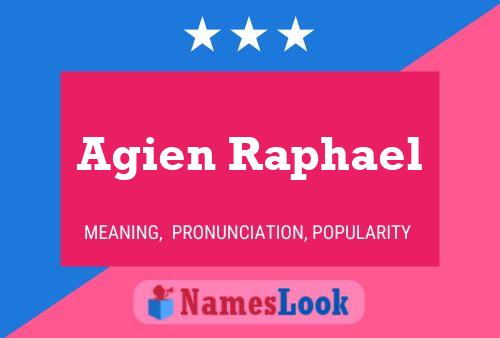 Affiche de nom Agien Raphael