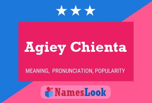 Affiche de nom Agiey Chienta