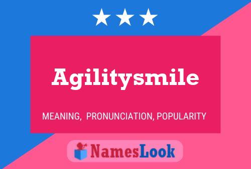 Affiche de nom Agilitysmile