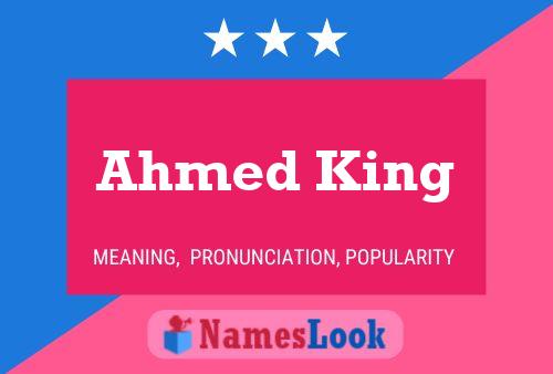 Affiche de nom Ahmed King