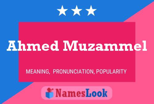 Affiche de nom Ahmed Muzammel