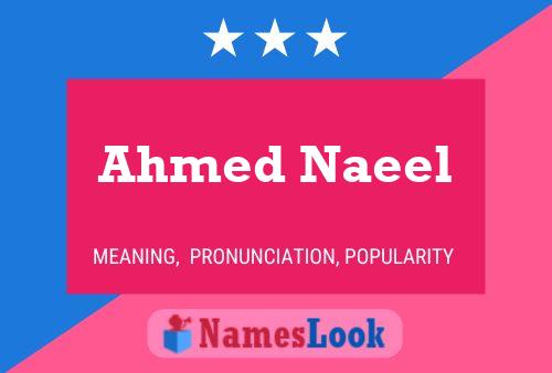 Affiche de nom Ahmed Naeel