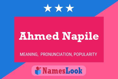 Affiche de nom Ahmed Napile