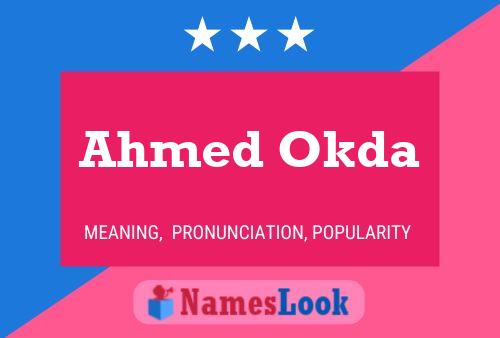 Affiche de nom Ahmed Okda