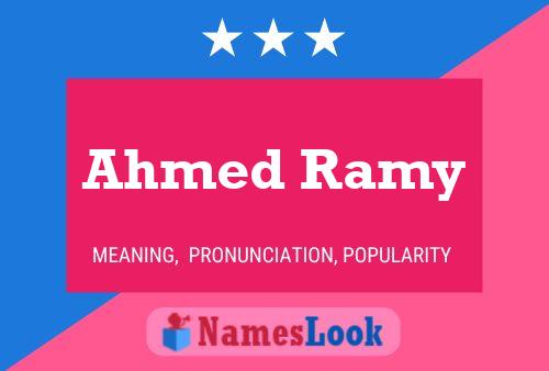 Affiche de nom Ahmed Ramy