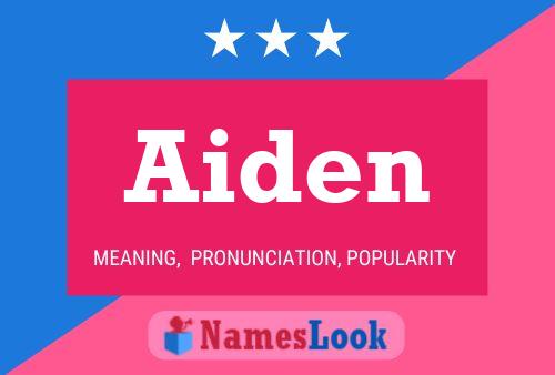 Affiche de nom Aiden