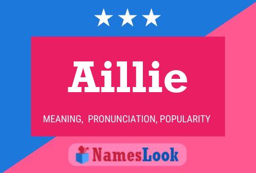 Affiche de nom Aillie