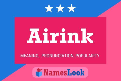 Affiche de nom Airink