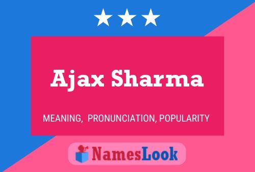 Affiche de nom Ajax Sharma