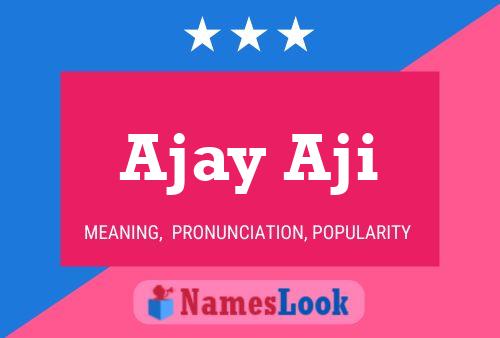 Affiche de nom Ajay Aji