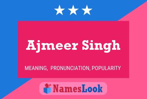 Affiche de nom Ajmeer Singh