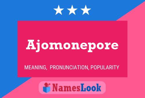 Affiche de nom Ajomonepore