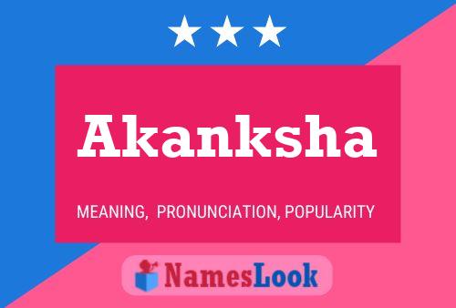 Affiche de nom Akanksha