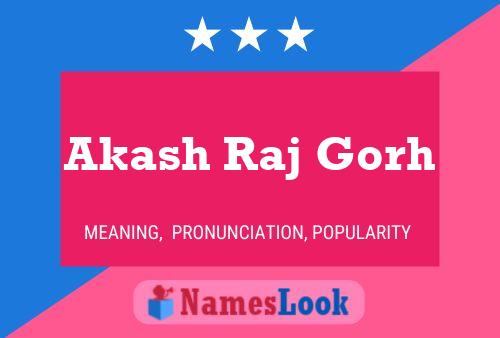 Affiche de nom Akash Raj Gorh