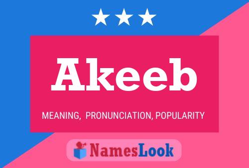 Affiche de nom Akeeb