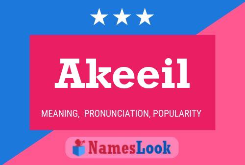 Affiche de nom Akeeil