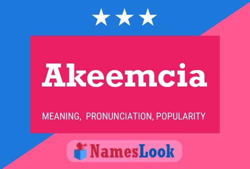 Affiche de nom Akeemcia