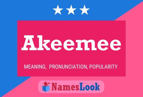 Affiche de nom Akeemee