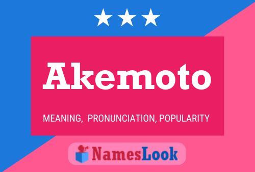 Affiche de nom Akemoto