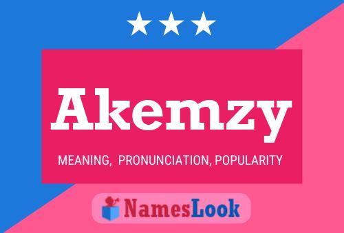 Affiche de nom Akemzy