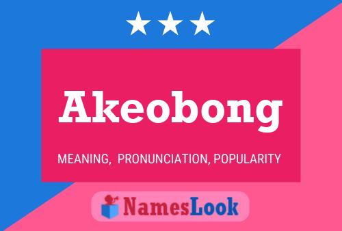 Affiche de nom Akeobong