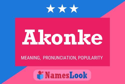 Affiche de nom Akonke