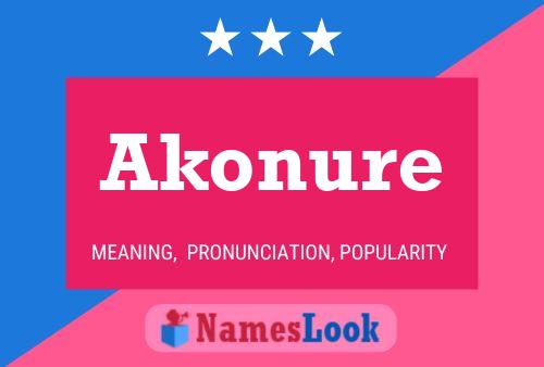 Affiche de nom Akonure