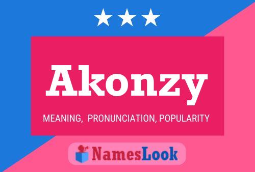 Affiche de nom Akonzy