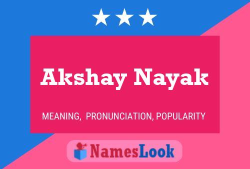 Affiche de nom Akshay Nayak