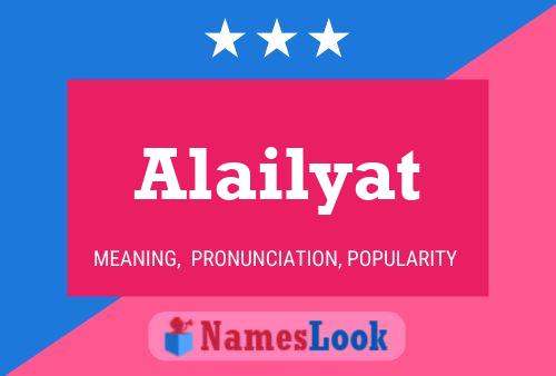 Affiche de nom Alailyat