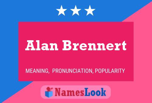 Affiche de nom Alan Brennert