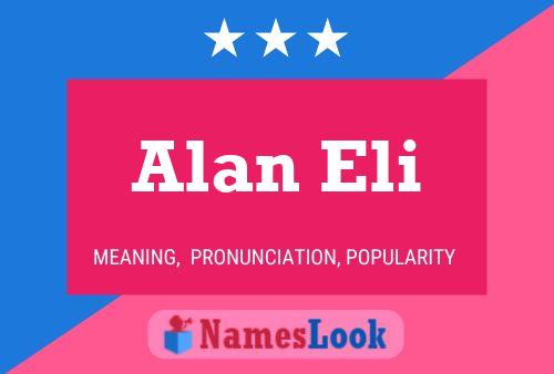 Affiche de nom Alan Eli