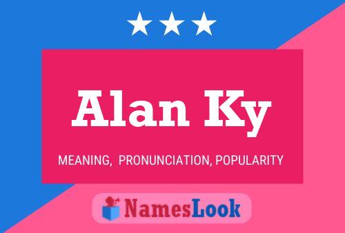 Affiche de nom Alan Ky