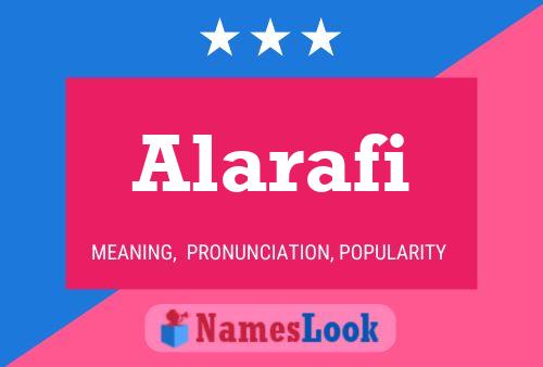 Affiche de nom Alarafi