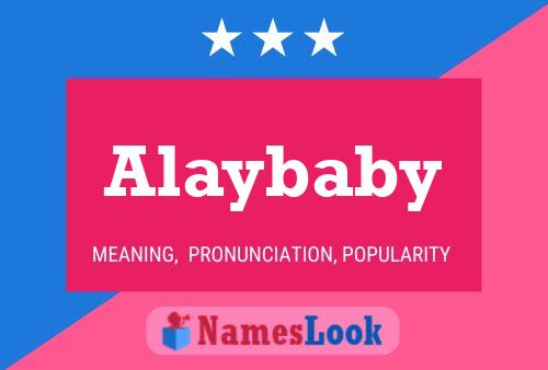 Affiche de nom Alaybaby