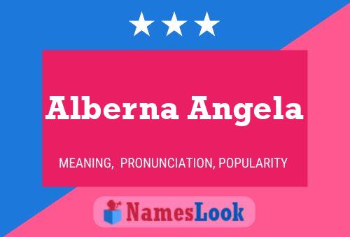 Affiche de nom Alberna Angela