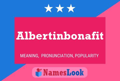 Affiche de nom Albertinbonafit