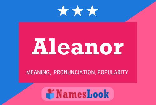 Affiche de nom Aleanor