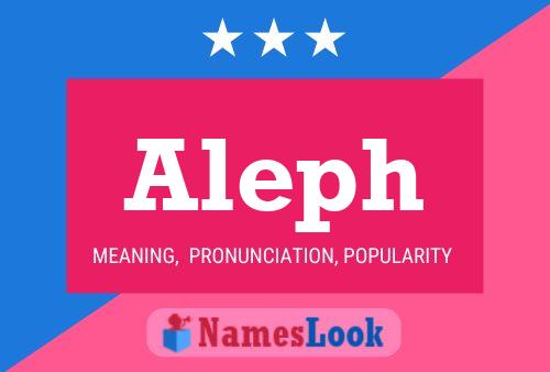 Affiche de nom Aleph