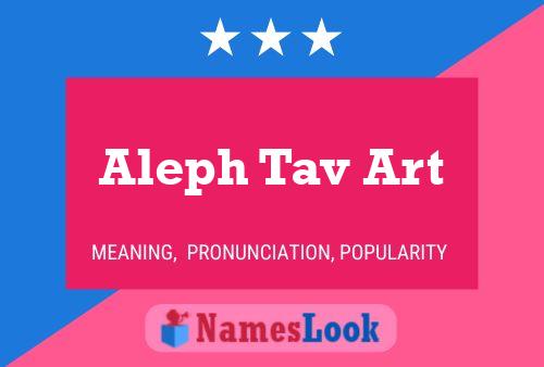 Affiche de nom Aleph Tav Art