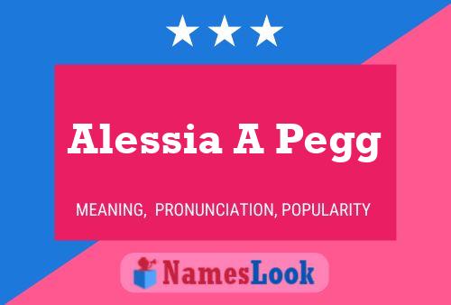 Affiche de nom Alessia A Pegg