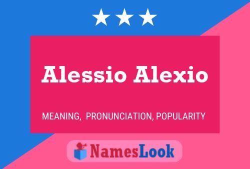 Affiche de nom Alessio Alexio