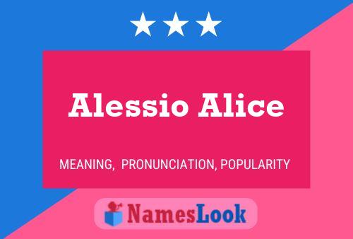 Affiche de nom Alessio Alice