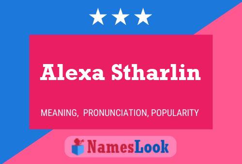 Affiche de nom Alexa Stharlin