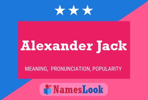 Affiche de nom Alexander Jack