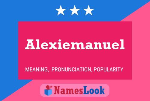 Affiche de nom Alexiemanuel