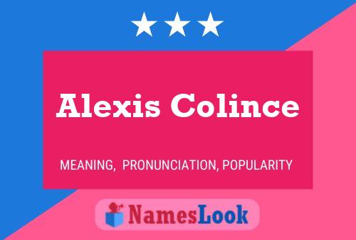 Affiche de nom Alexis Colince