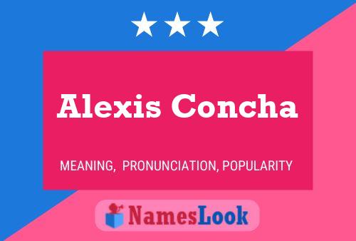 Affiche de nom Alexis Concha