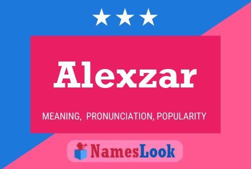 Affiche de nom Alexzar