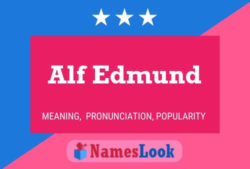 Affiche de nom Alf Edmund